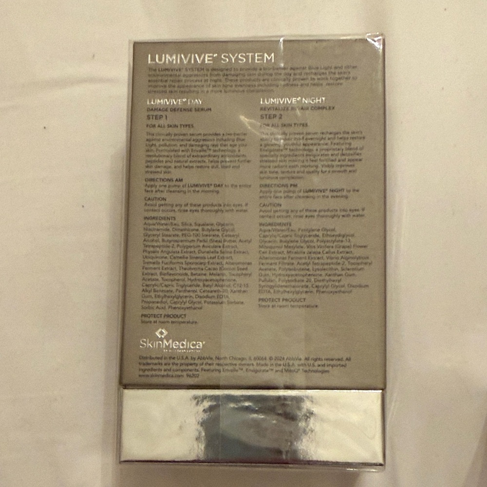 SkinMedica LUMIVIVE System - Silver Serum Duo NIB - Picture 5 of 5